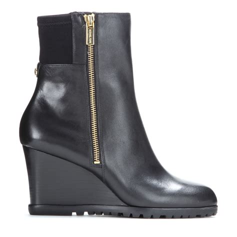 aileen leather boot michael kors review|Michael Kors Aileen Leather Wedge Ankle Boot 6.5 .